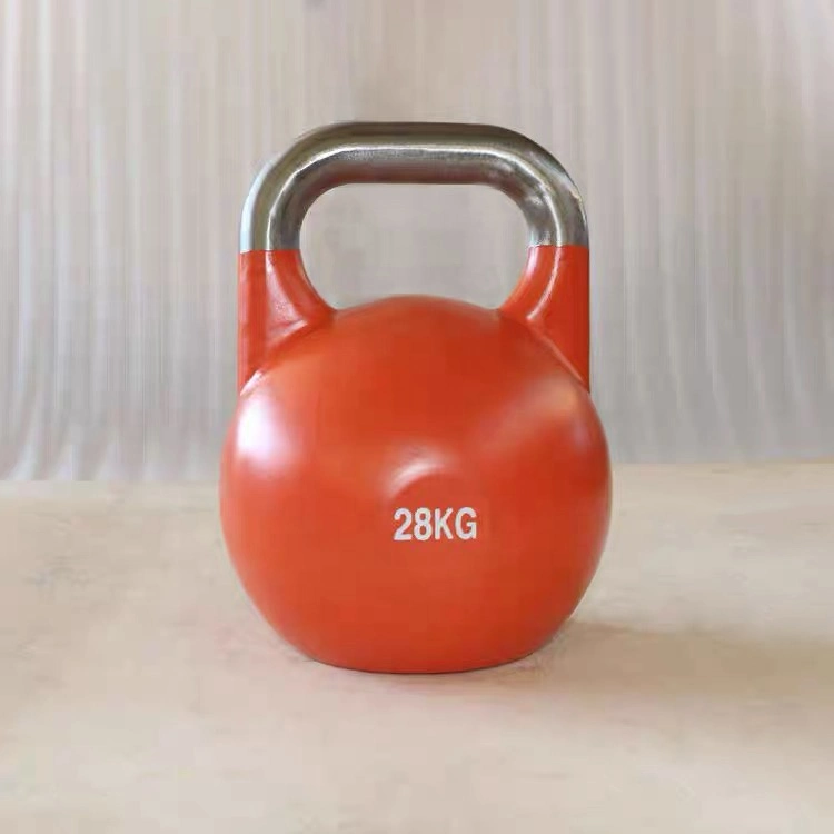 China Cheap Price Color Powder Painted Cast Iron Kettlebell Multifunctional Kettlebell