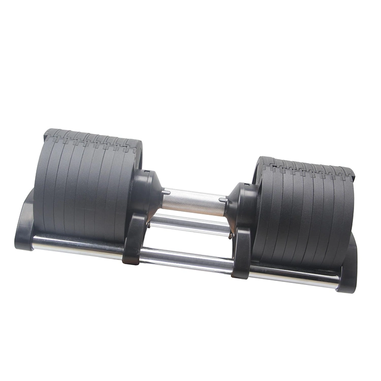 Cast Iron Fitness Equipment Round Head Rubber Dumbell/Rubber Hex Dumbbel