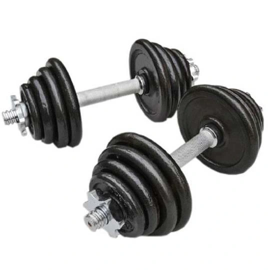 Weightlifting Fitness Adjustable Dumbbell Barbell Chrome Dumbbell Set