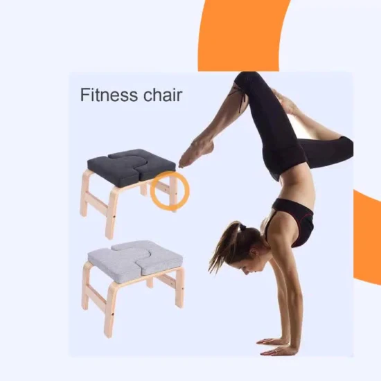 Multi-Function Bench Wooden Headstand Invert Yoga Stool