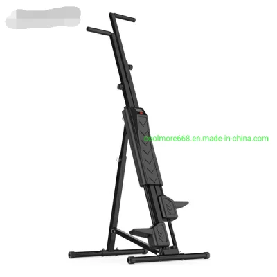 Vertical Climber Home Gym Exercise Folding Climbing Machine Exercise Bike for Home Body Trainer Stepper Cardio Workout Training Non-Stick Grips Legs Arms ABS