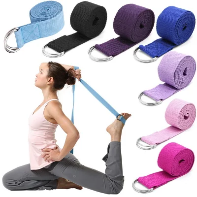 Wholesale Fitness Stretching Training Equipment Non-Toxic Daisy Chain Yoga Straps Yoga Belt with Loops