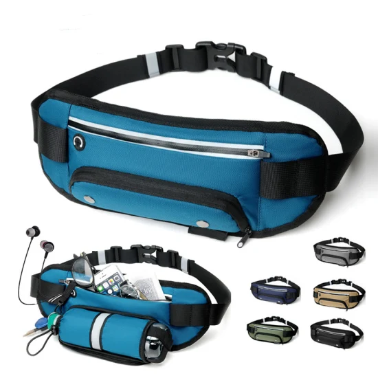 Sports Training Running Fitness Multi Functional Water Bottle Waist Bag Waterproof Belt Bag